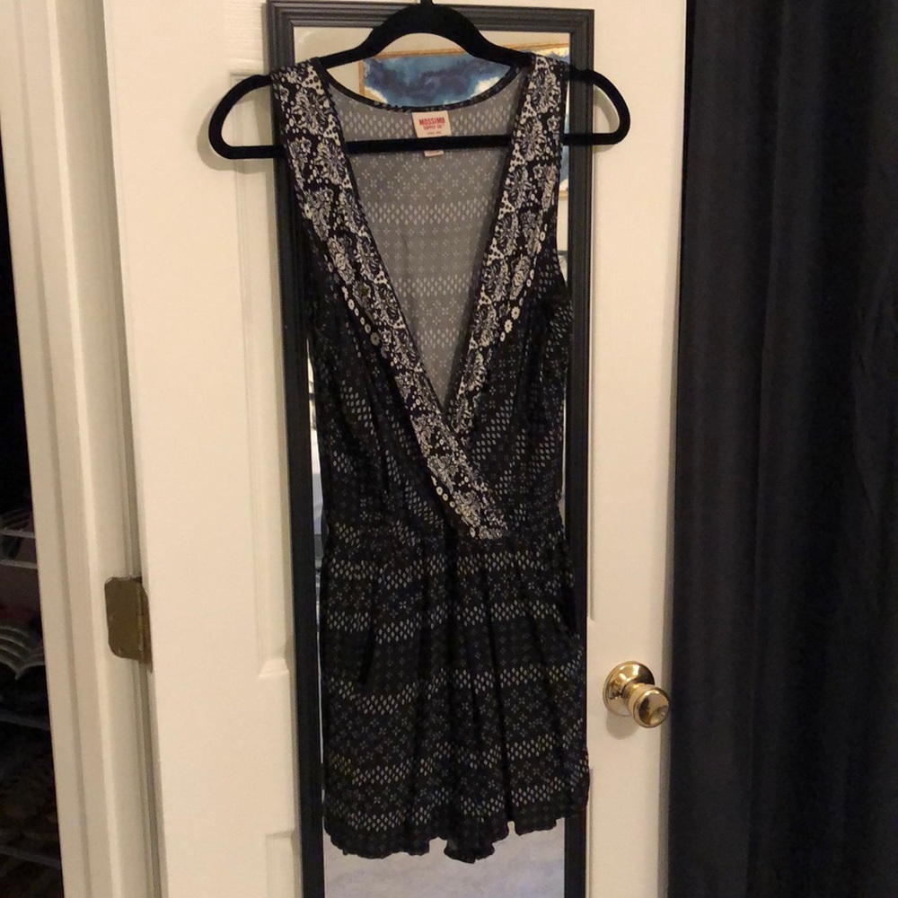 Black and white romper